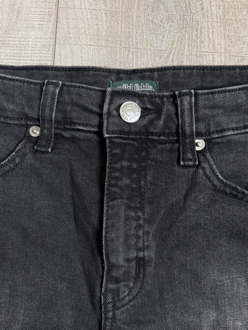 wild fable Black Rolled-Hem Denim Shorts - Picture 3 of 9